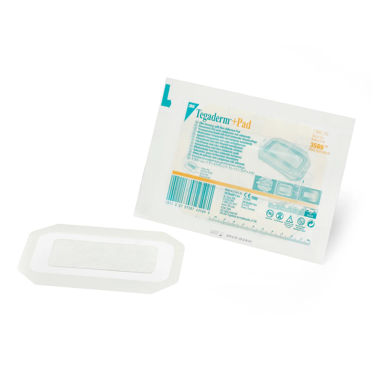 3M™ Tegaderm +Pad Film Dressing with Non-Adherent Pad