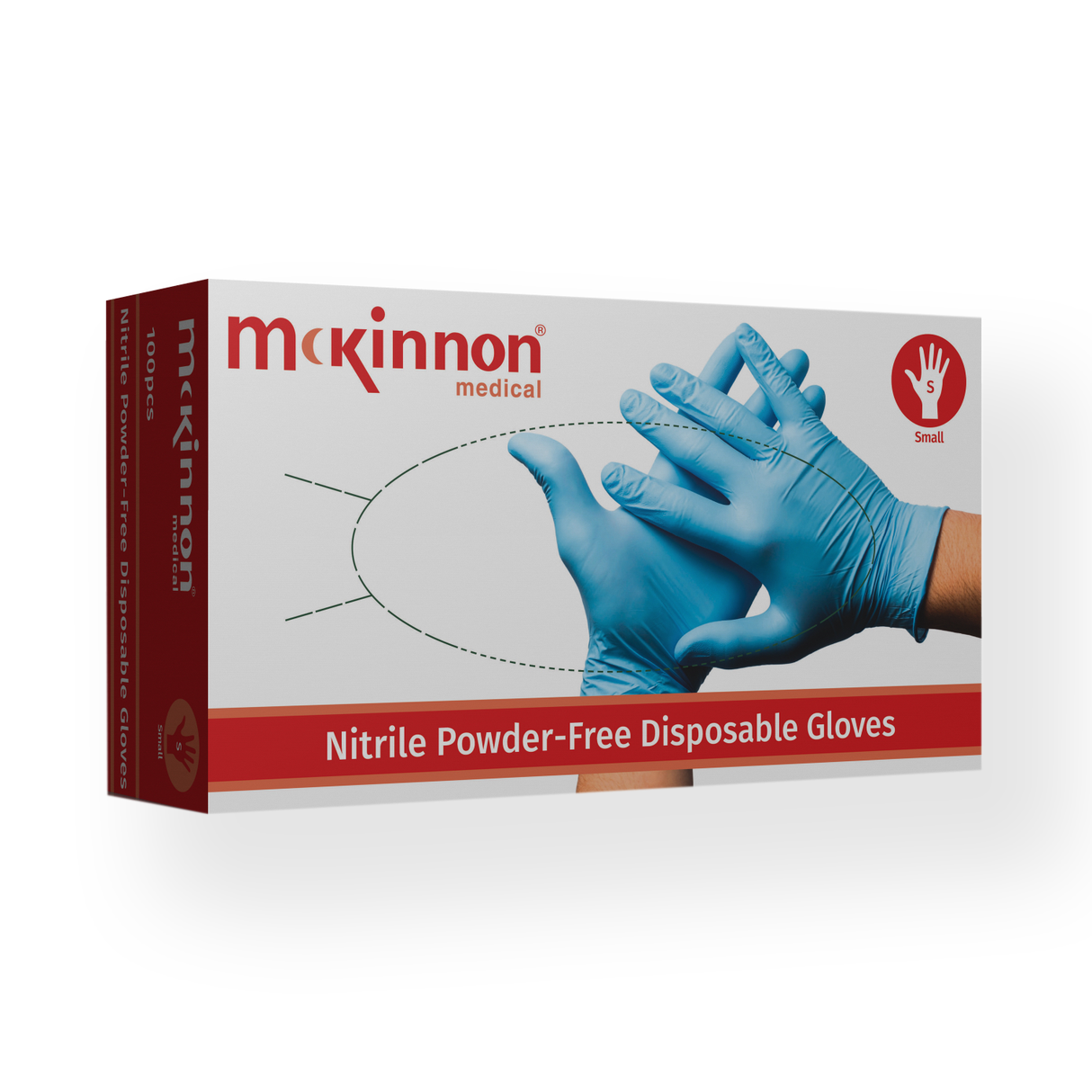 Mckinnon Medical Nitrile Powder Gloves Blue