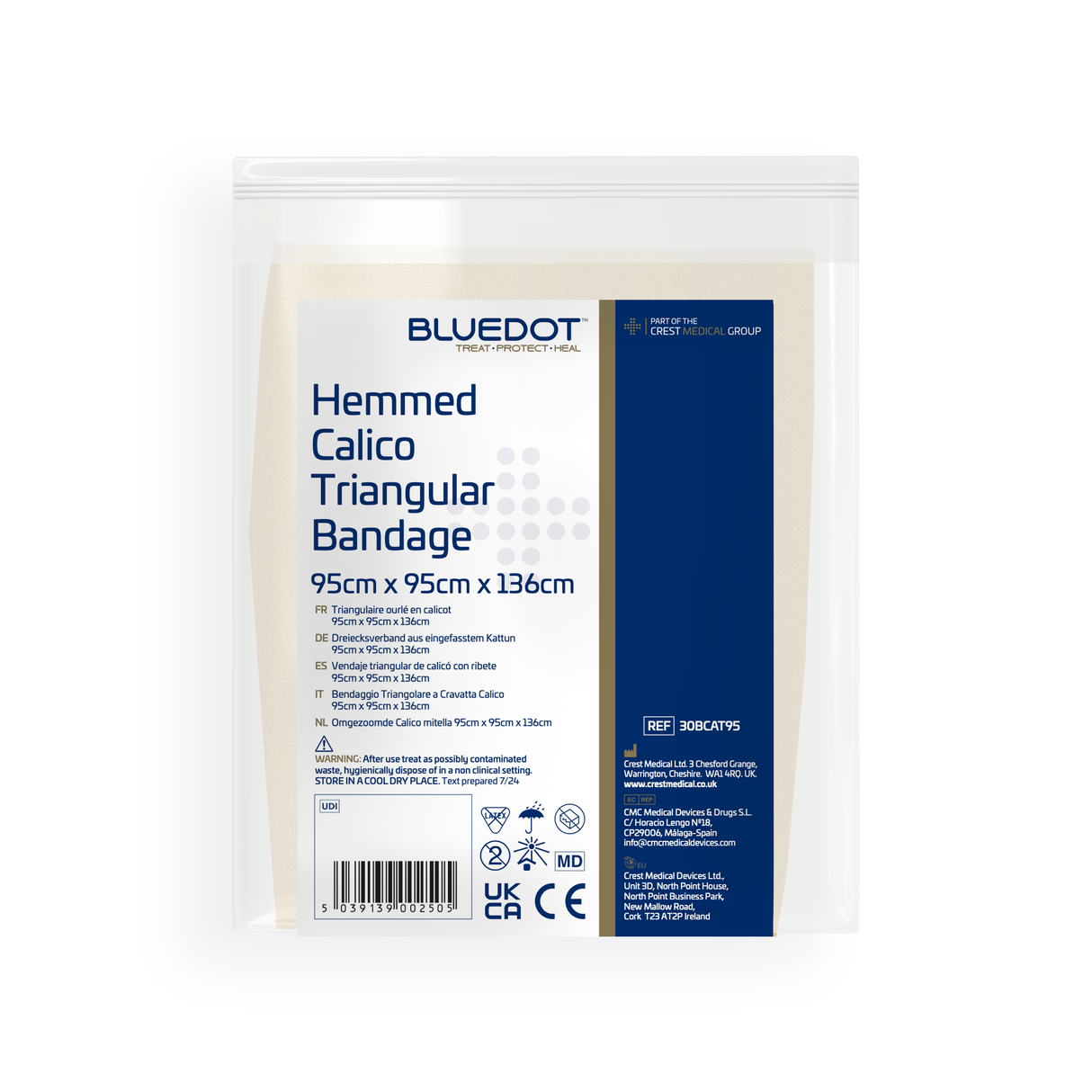 Calico Triangular Bandage