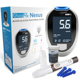 GluxoRx Nexus Blue Blood Glucose Monitoring System